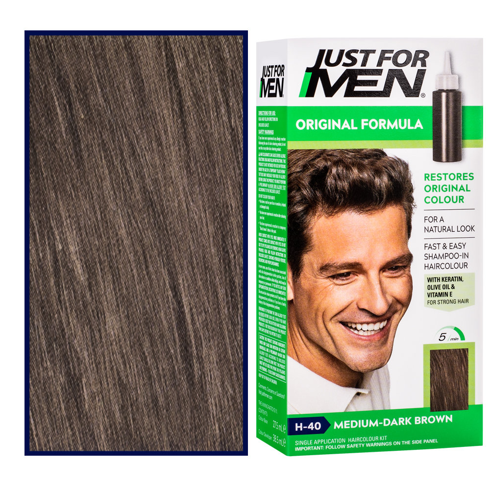 Just For Men Medium Dark Brown H40 Szampon koloryzujący 60g