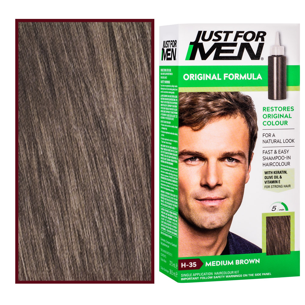 Just For Men Medium Brown H35 Szampon koloryzujący 60g
