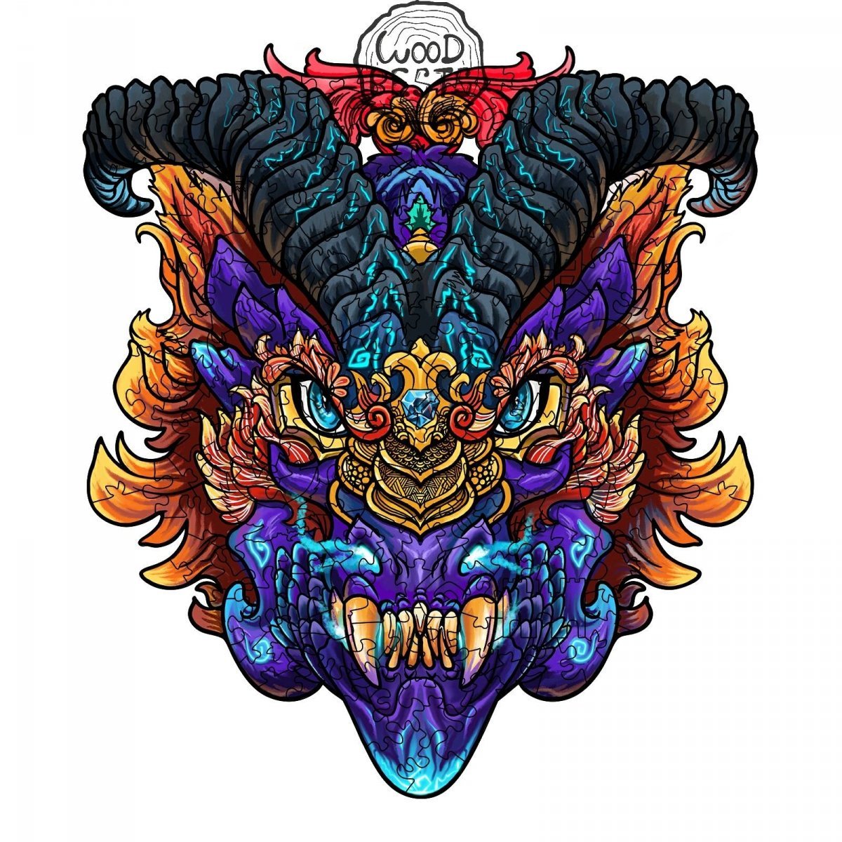 Drewniane Puzzle Magiczny Smok A5