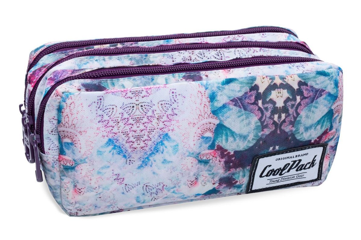 CoolPack Trzykomorowa saszetka piórnik szkolny Primus Dream Clouds B60026