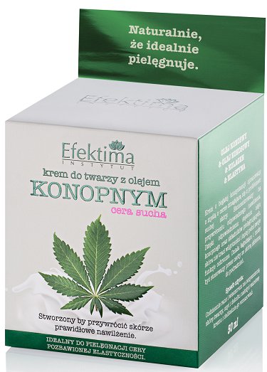 Efektima KREM DO TWARZY Z OLEJEM KONOPNYM CERA SUCHA 50ml