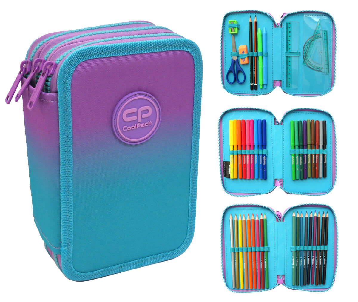 CoolPack Piórnik z wyposażeniem Jumper 3 Gradient ( potrójny ) E67505_20220420155212