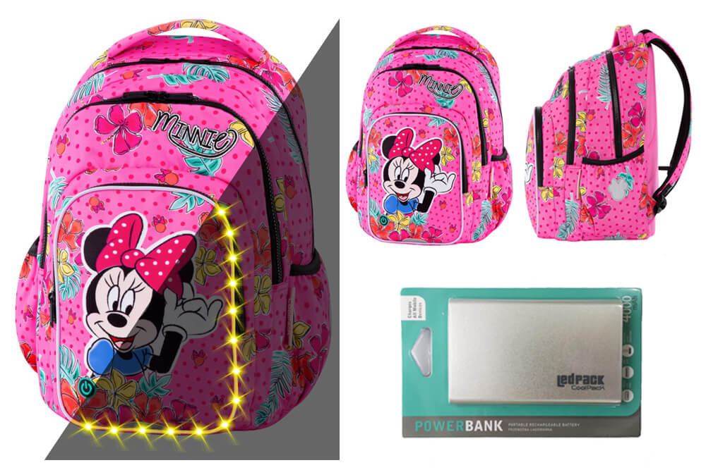 Plecak 26L Spark L LED Coolpack ©Disney MYSZKA MINNIE + Powerbank