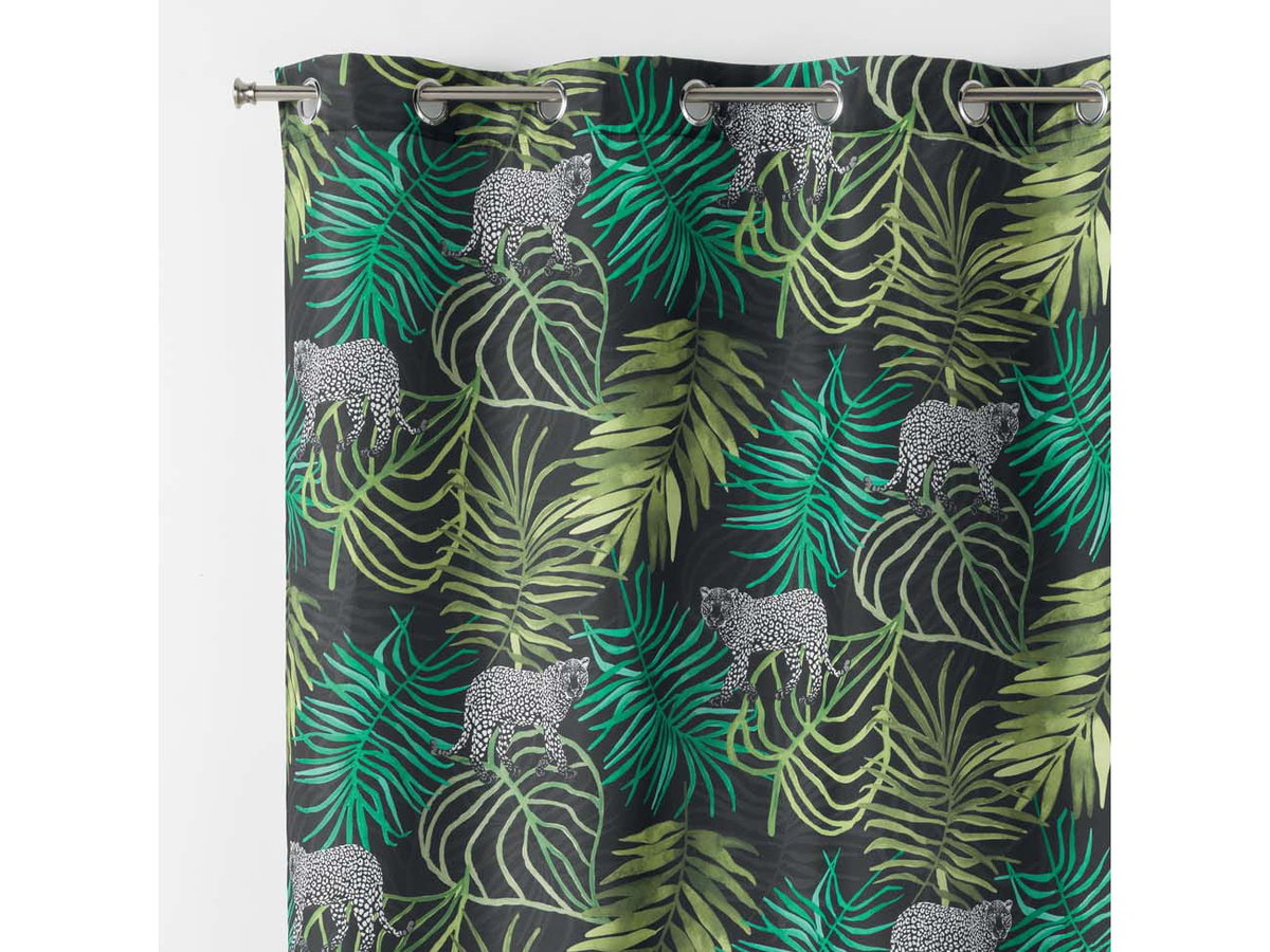 Douceur ZASŁONA SCANDINAVIA - Tropical ZIELONA 140x260 3574386086264