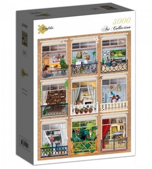 Grafika Puzzle 3000 Życie w domu - Grafika