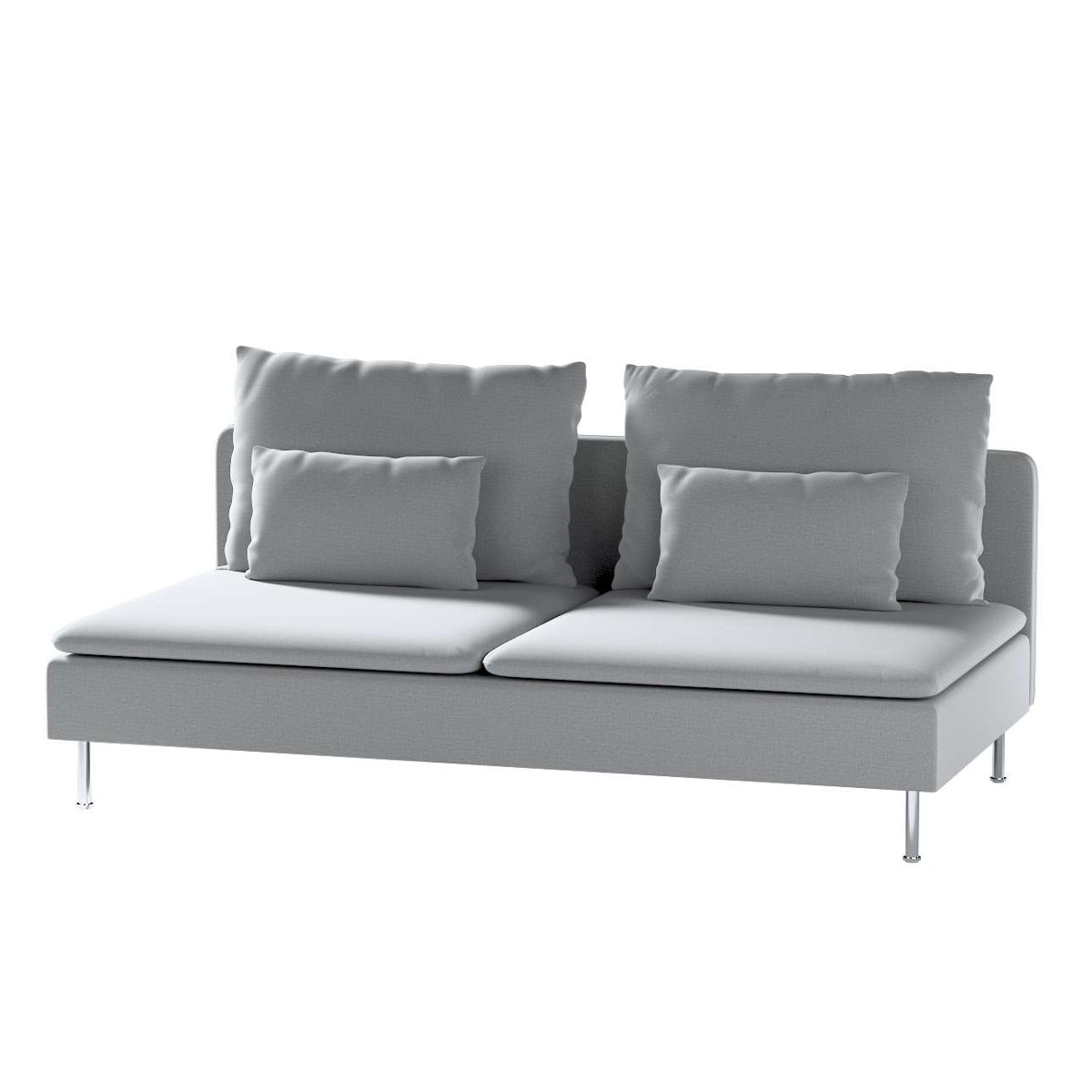 Dekoria pl pl Pokrowiec na moduł Söderhamn 3-osobowy ciemno szary welwet 186 x 99 x 83 cm Ingrid 1006-705-42