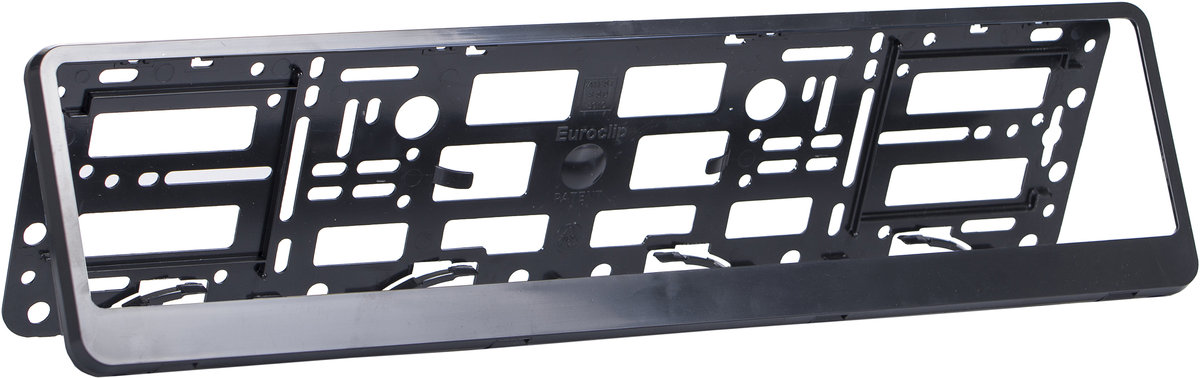 Ramka tablicy rejestracyjnej Euroclip - CZARNA - GROCAR-700004 (MagG/H7/R1/K7/P3/B5) - GABARYT A