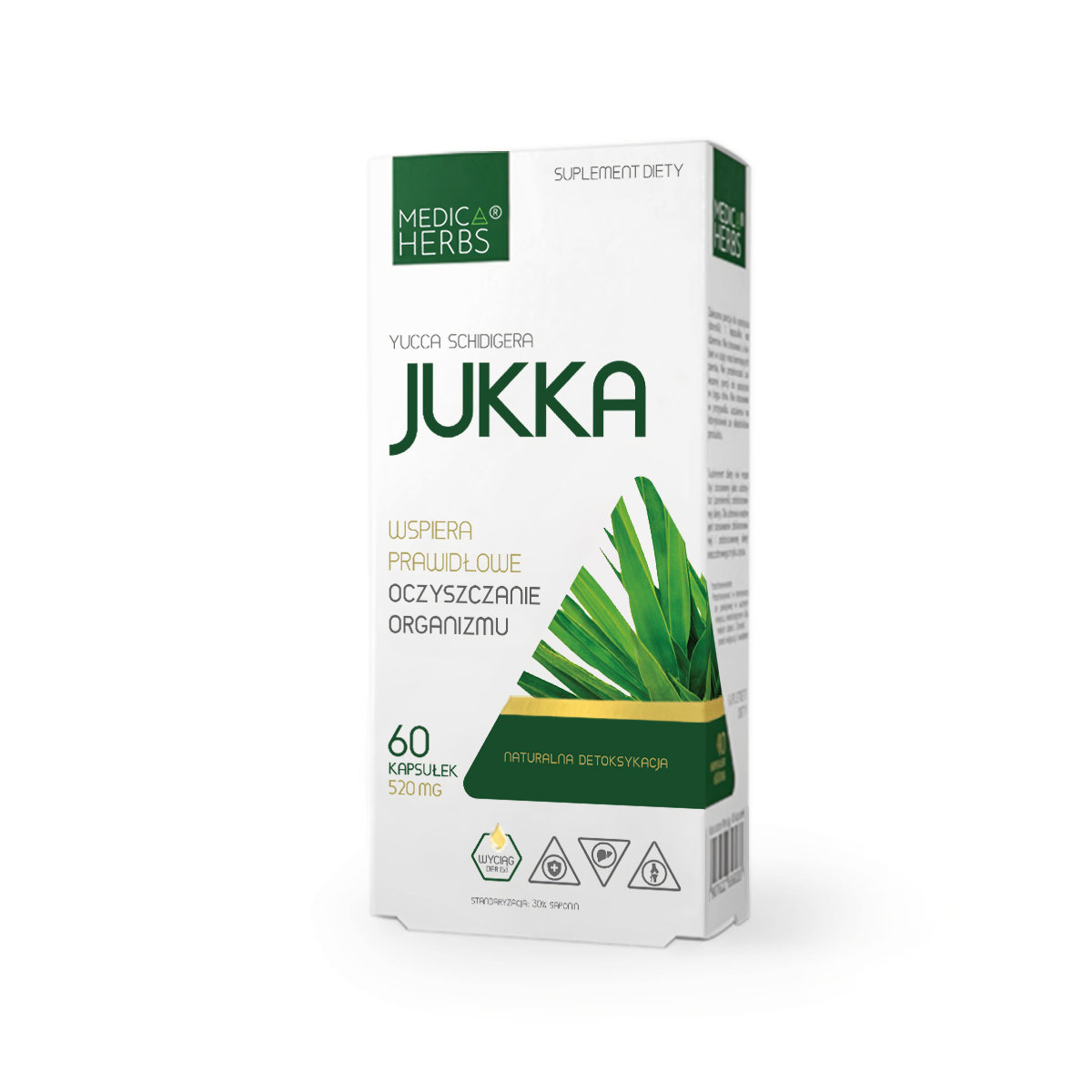 Jukka 520 mg 60 kapsułek MEDICA HERBS
