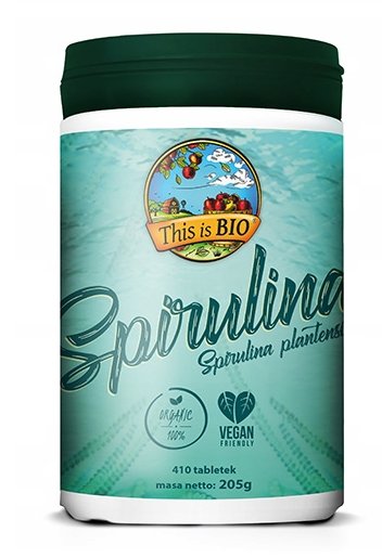 SPIRULINA 100% ORGANIC - 410tabl - This is BIO