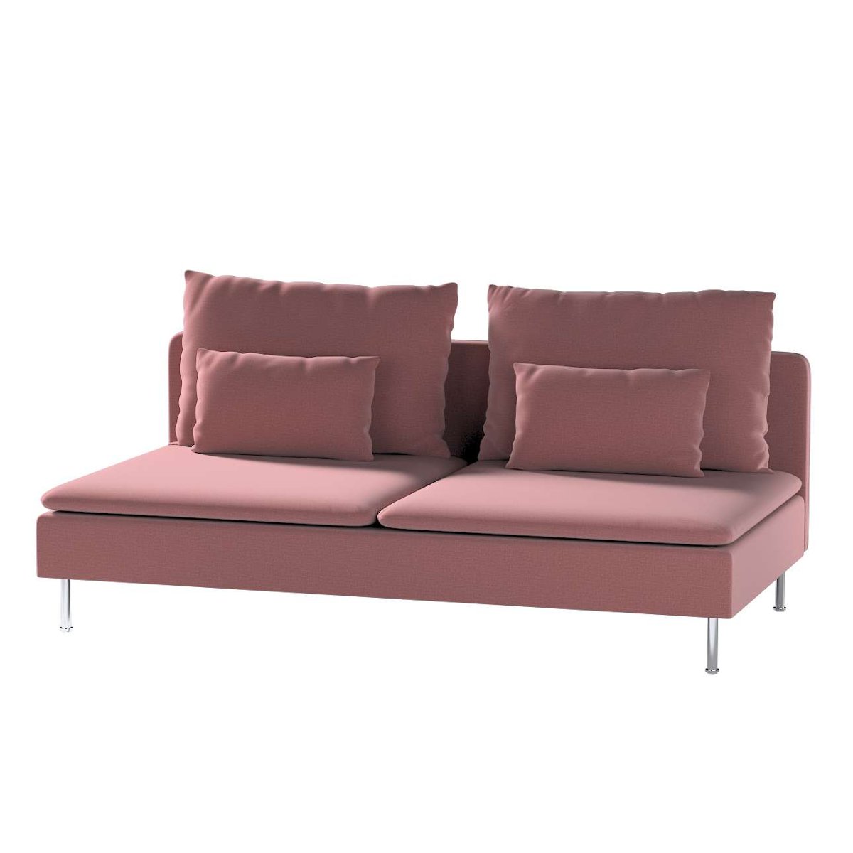 Dekoria pl pl Pokrowiec na moduł Söderhamn 3-osobowy jasna śliwka welwet 186 x 99 x 83 cm Ingrid 1006-705-38