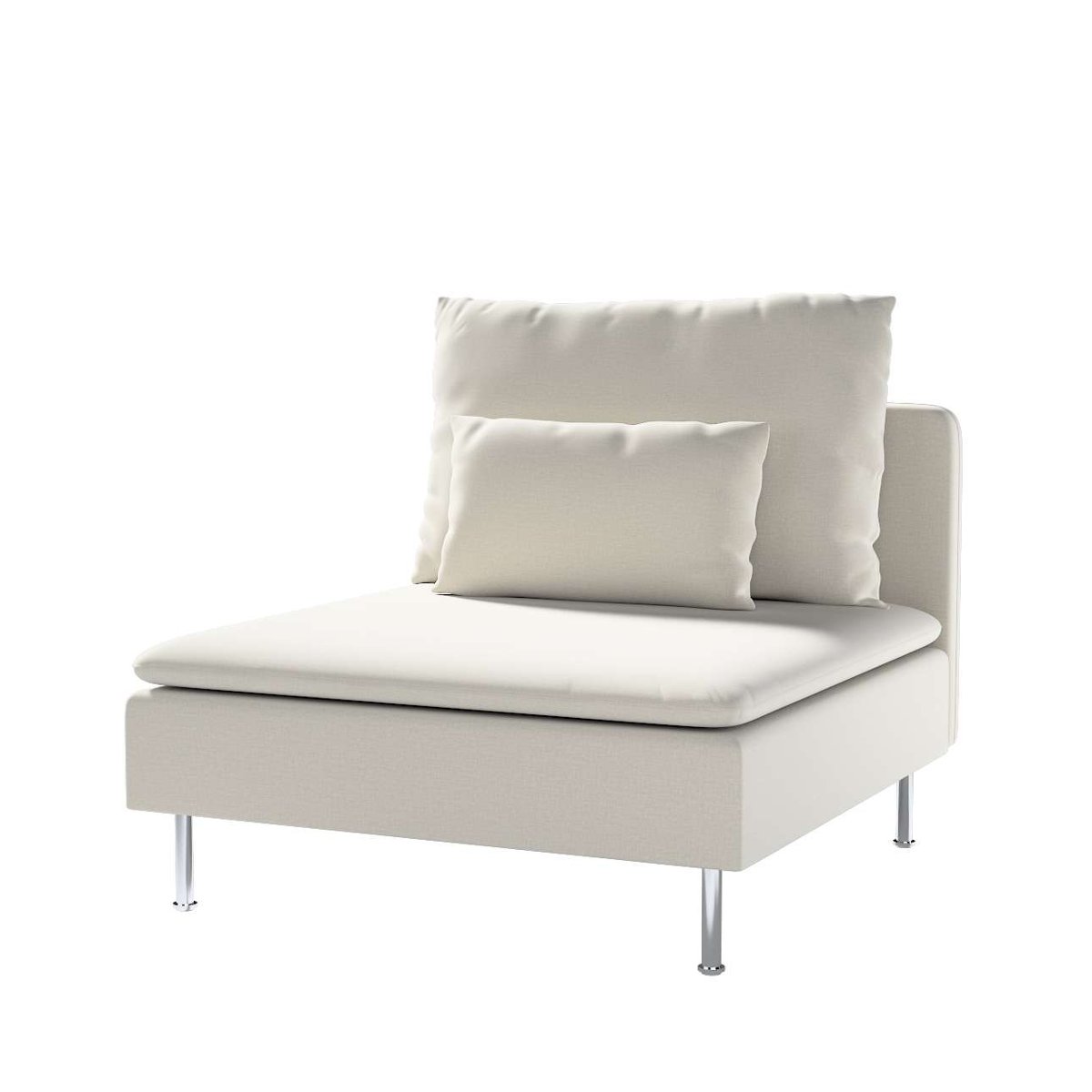 Dekoria pl pl Pokrowiec na moduł Söderhamn 1-osobowy jasno szary welwet 93 x 99 x 83 cm Ingrid 1007-705-40