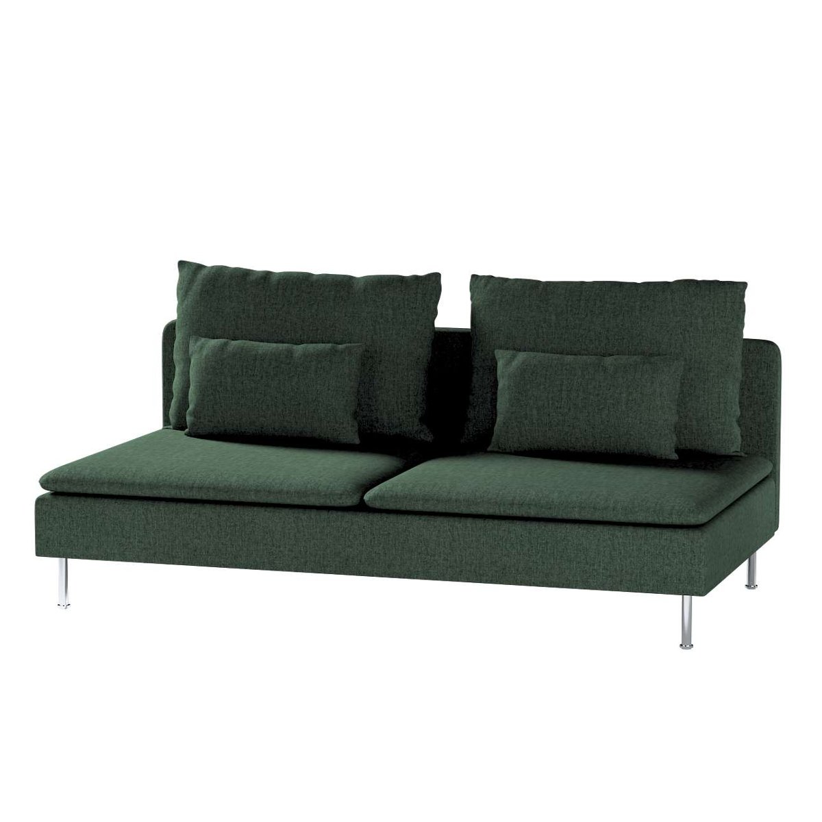 Dekoria pl pl Pokrowiec na moduł Söderhamn 3-osobowy leśna zieleń szenil 186 x 99 x 83 cm City 1006-704-81