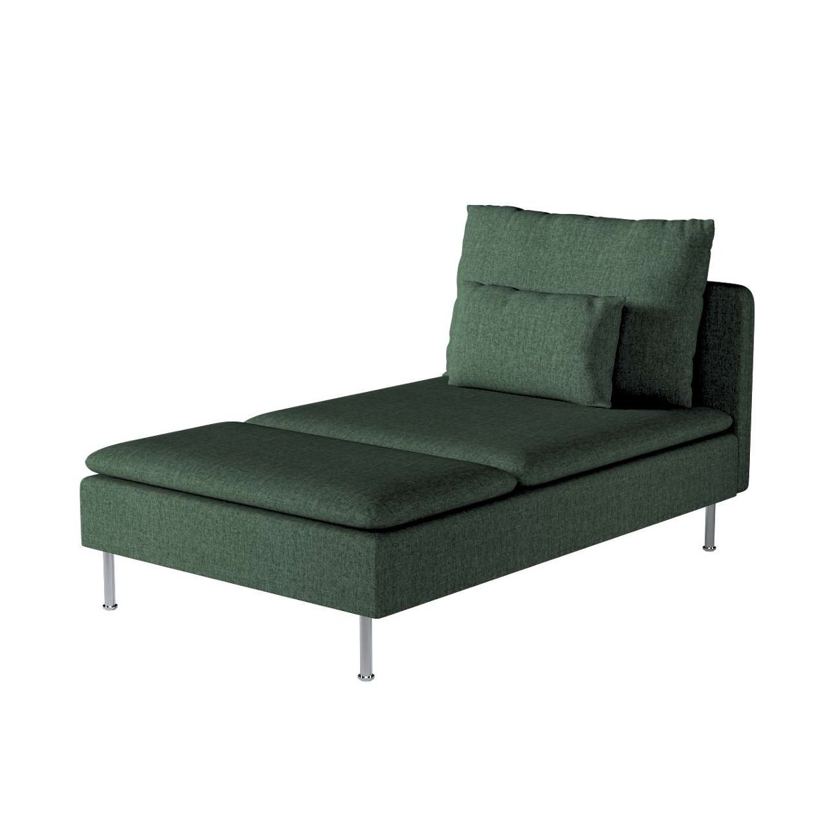 Dekoria pl pl Pokrowiec na szezlong Söderhamn leśna zieleń szenil 93 x 151 x 83 cm City 1009-704-81