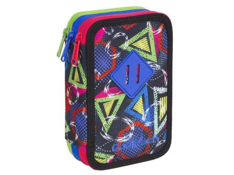CoolPack Potrójny piórnik z wyposażeniem Jumper 3 GEOMETRIC SHAPES A438