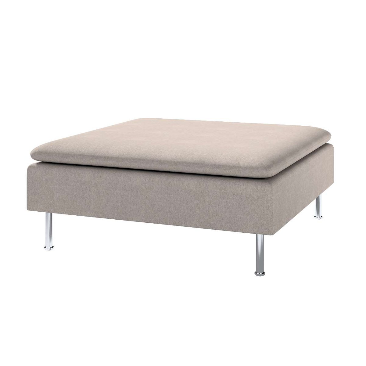 Pokrowiec na podnóżek Söderhamn, Etna, beżowo-szary, 93x93x40 cm