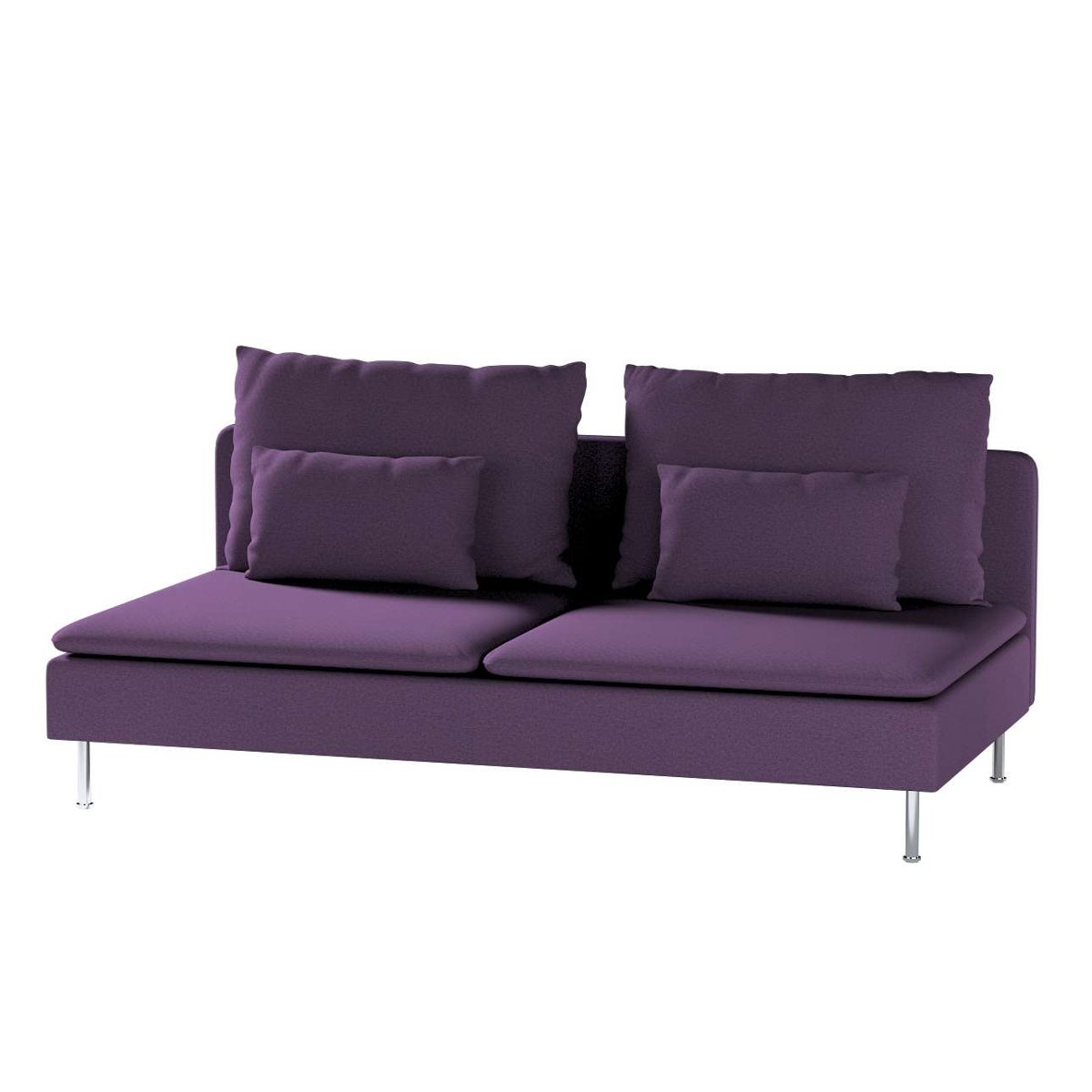 Dekoria pl pl Pokrowiec na moduł Söderhamn 3-osobowy fioletowy 186 x 99 x 83 cm Etna 1006-161-27