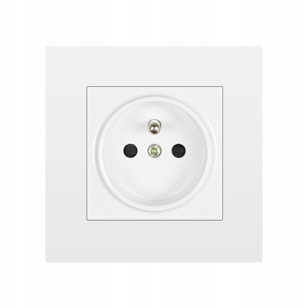 GNIAZDO SZKLANE Z BOLCEM  POJEDYNCZE BIAŁE