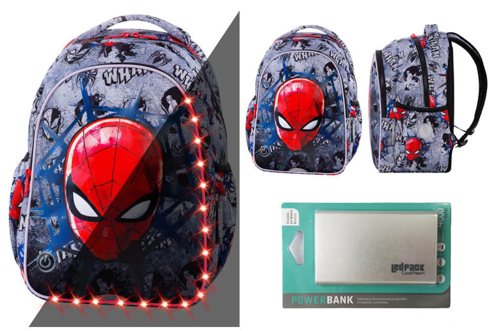 Patio Plecak Coolpack Led Joy S (B47303) Spider-man Black