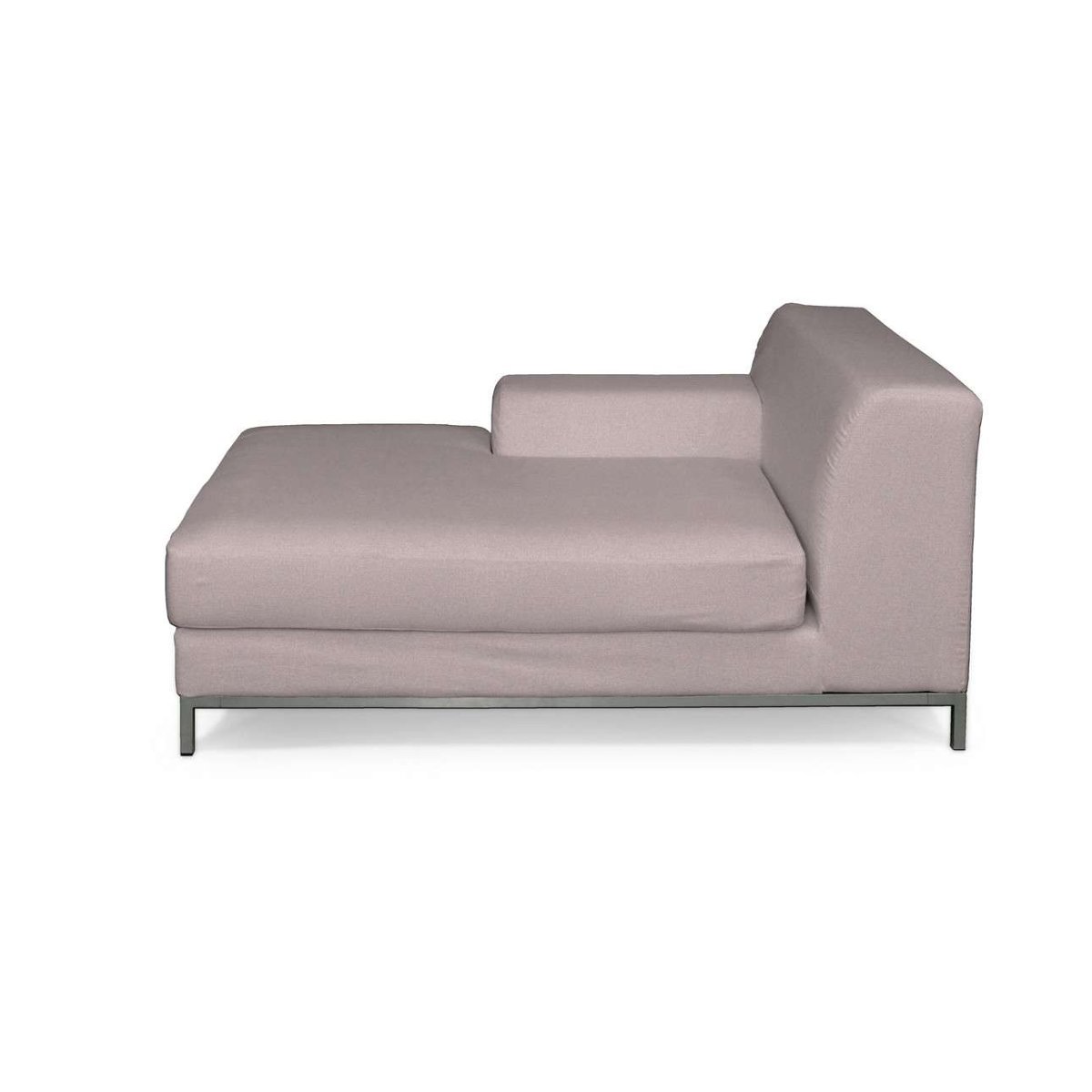 Pokrowiec na szezlong lewostronny Kramfors, Amsterdam, pastelowy róż