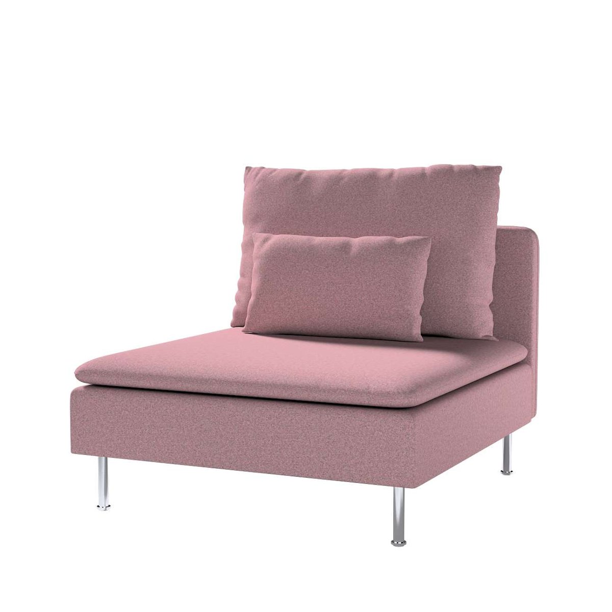 Dekoria pl pl Pokrowiec na moduł Söderhamn 1-osobowy różowy z czarną nitką 93 x 99 x 83 cm Amsterdam 1007-704-48
