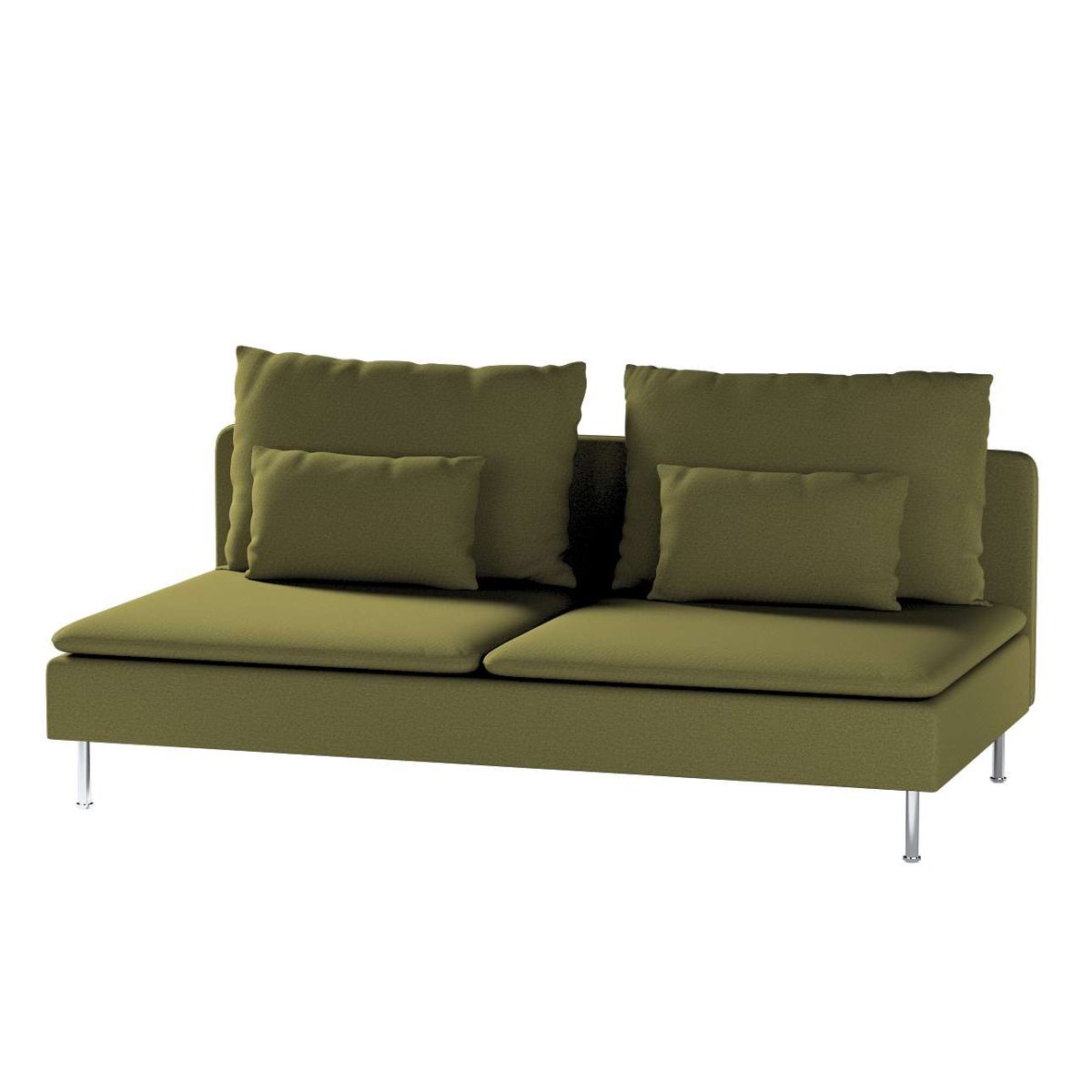 Dekoria pl pl Pokrowiec na moduł Söderhamn 3-osobowy oliwkowa zieleń 186 x 99 x 83 cm Etna 1006-161-26