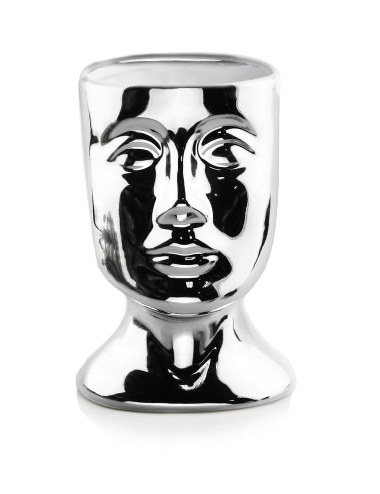 Osłonka GŁOWA TWARZ srebrna XL14x20 cm