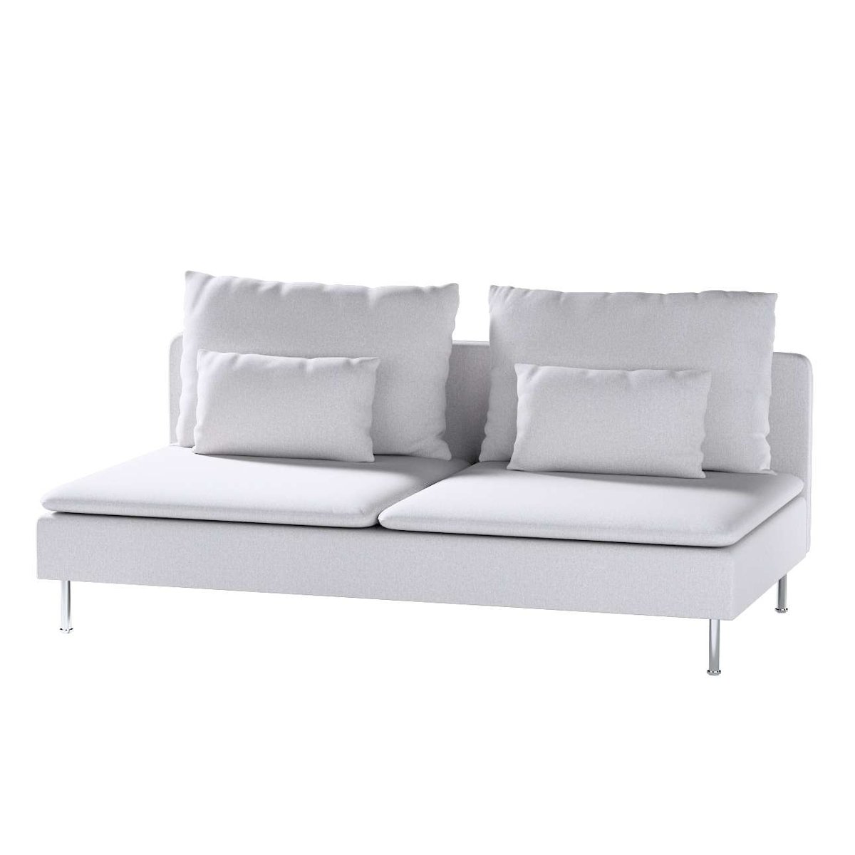 Dekoria pl pl Pokrowiec na moduł Söderhamn 3-osobowy szary melanż 186 x 99 x 83 cm Amsterdam 1006-704-45