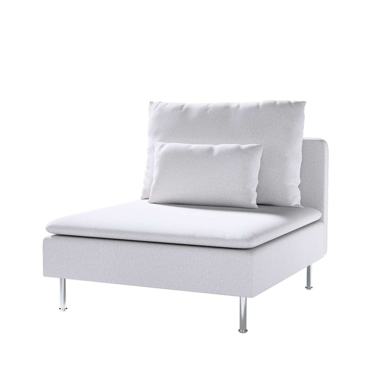 Dekoria pl pl Pokrowiec na moduł Söderhamn 1-osobowy szary melanż 93 x 99 x 83 cm Amsterdam 1007-704-45