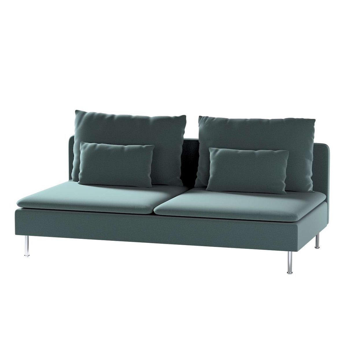 Dekoria pl pl Pokrowiec na moduł Söderhamn 3-osobowy zgaszony szmaragd welwet 186 x 99 x 83 cm Ingrid 1006-705-36