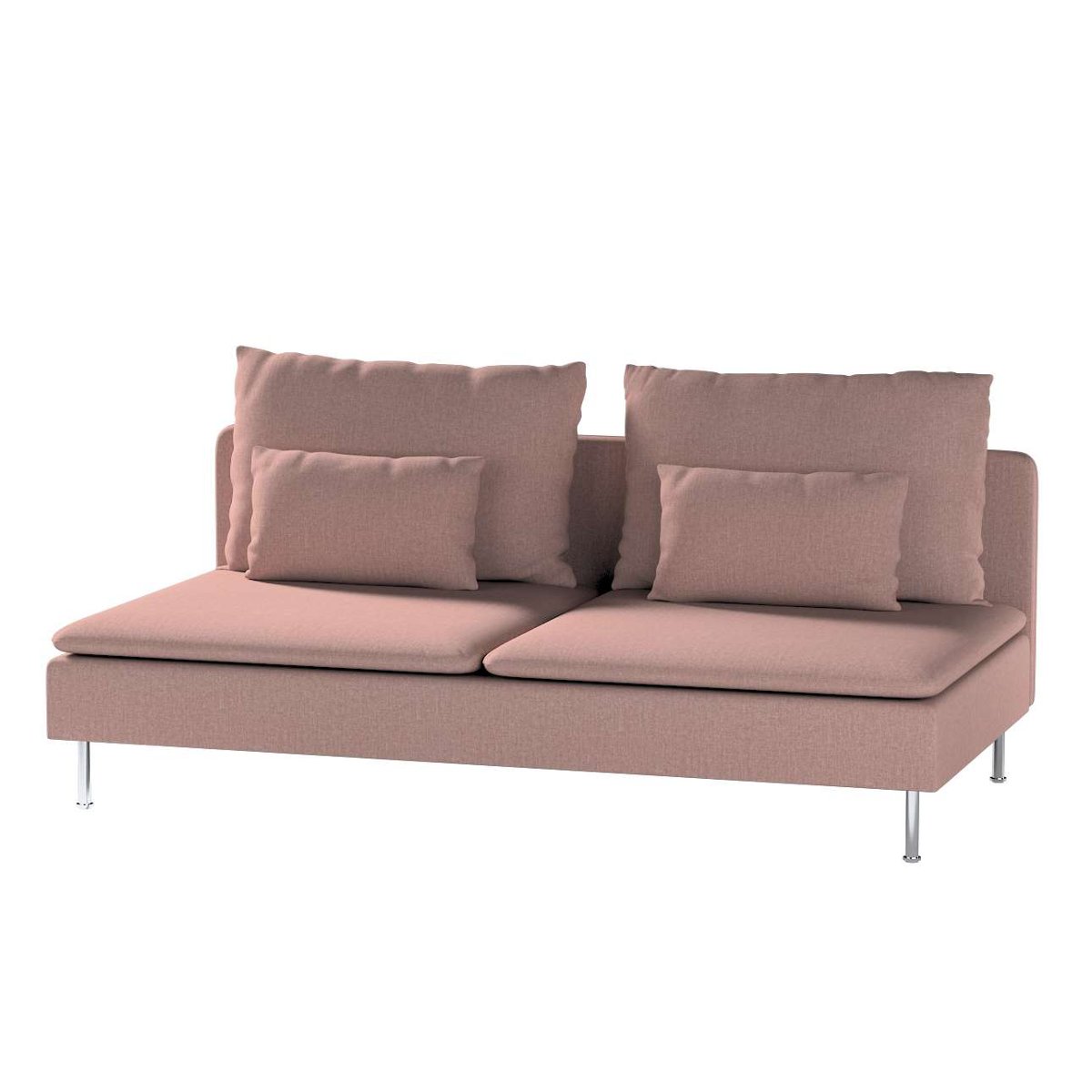 Dekoria pl pl Pokrowiec na moduł Söderhamn 3-osobowy zgaszony róż 186 x 99 x 83 cm City 1006-704-83