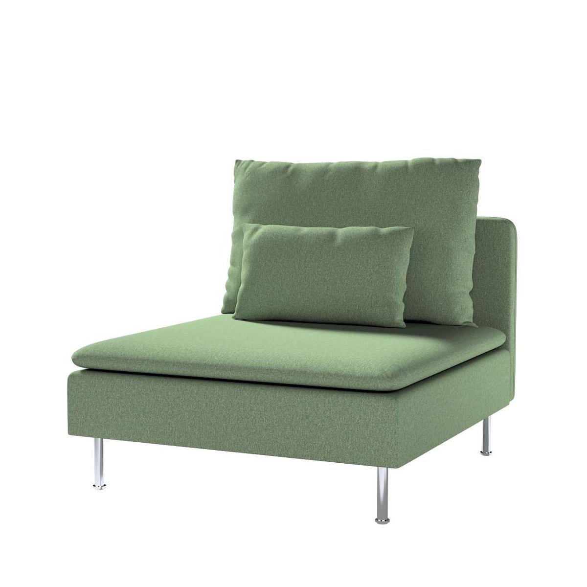 Dekoria pl pl Pokrowiec na moduł Söderhamn 1-osobowy zielony melanż 93 x 99 x 83 cm Amsterdam 1007-704-44