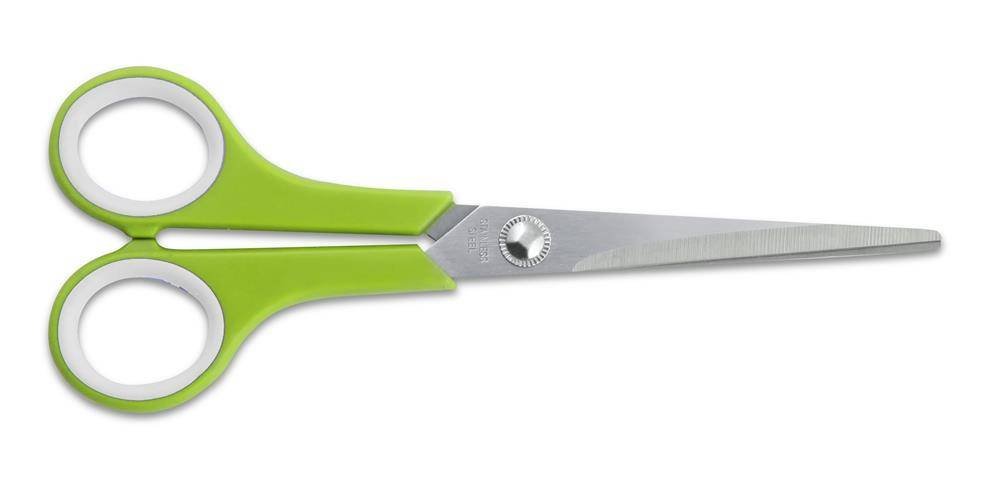 Kulig Nożyczki uniwersalne zielone 17 cm 5007 6,5&quot 31253