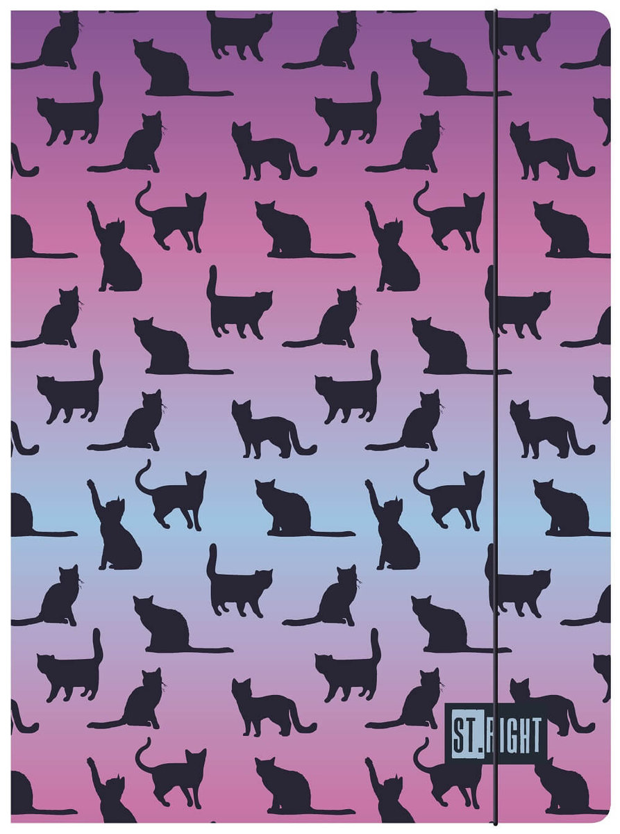 Teczka Z Gumką A4 Unipap, Ombre - Koty