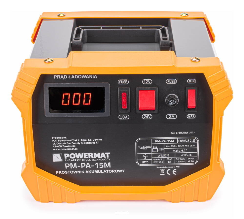 Prostownik Akumulatorowy Ładowarka Powermat Pm-Pa-15M
