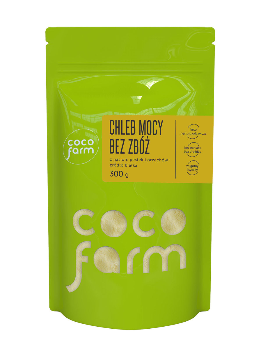 Coco Farm Brownie Mocy Długotrwała Energia Keto bezglutenowe 290g -
