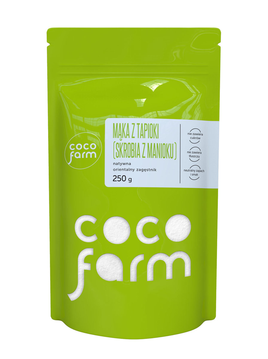 Coco Farm Mąka Z Tapioki (Skrobia Z Manioku) Natywna, Orientalny Zagęstnik 250G