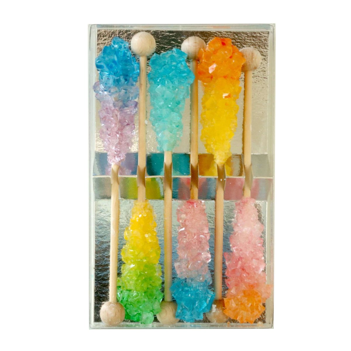 Zestaw pałeczek cukrowych - kolorowe Sugar sticks do słodzenia i dekoracji herbaty, kawy, cold brew oraz koktajli