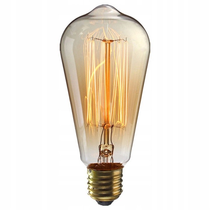 Żarówka Dekoracyjna Ozdobna Retro Edison St64 E27