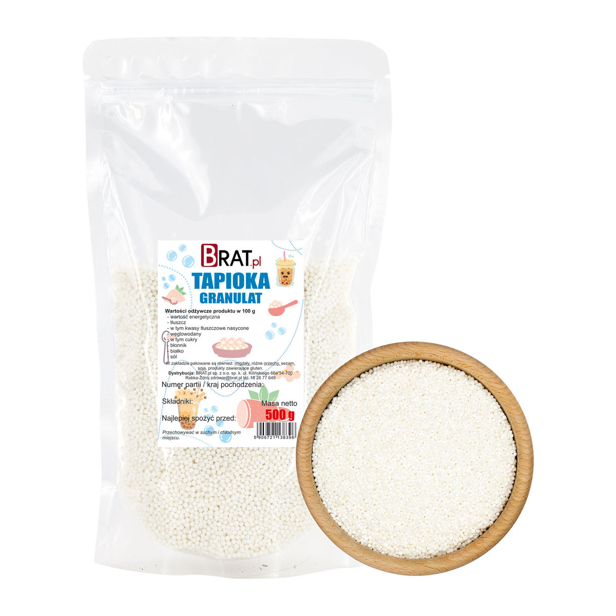 Tapioka Granulki Z Manioku Zdrowa Skrobia 500g