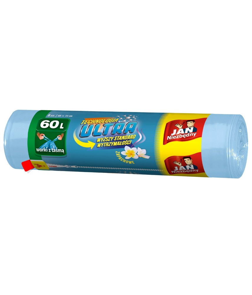 JAN Niezbędny Niezbędny worki na śmieci LD Ultra Zapach 60l/8szt.