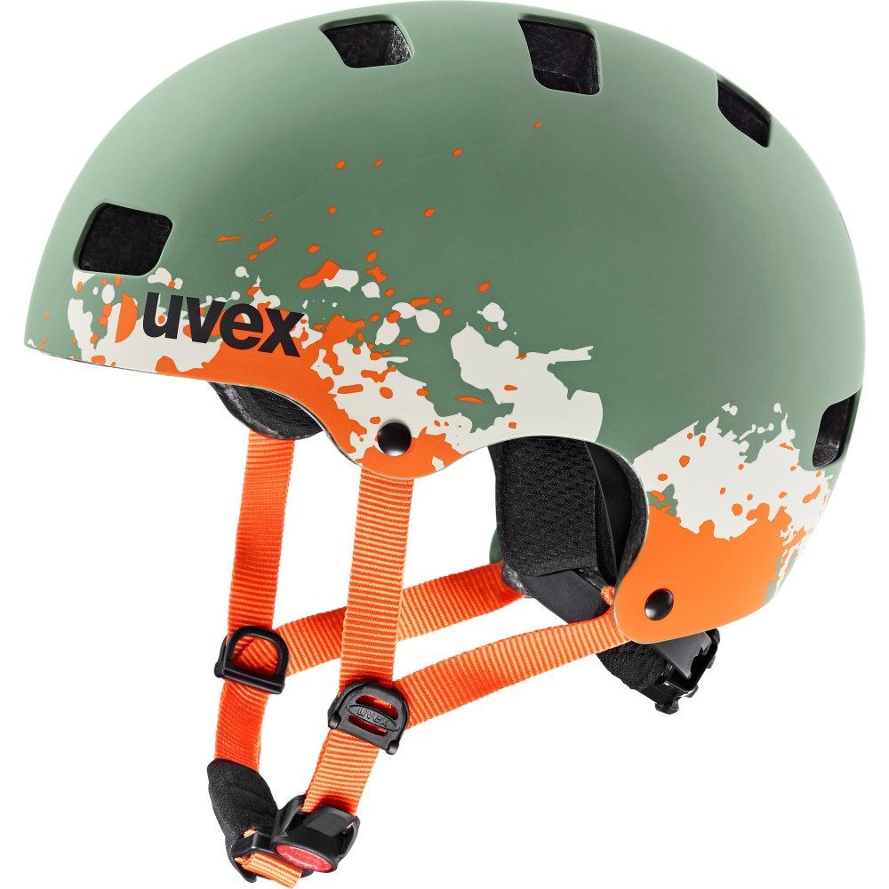 UVEX Kask rowerowy Kid 3 cc moss green-sand mat (15) 41/4/972/16/15