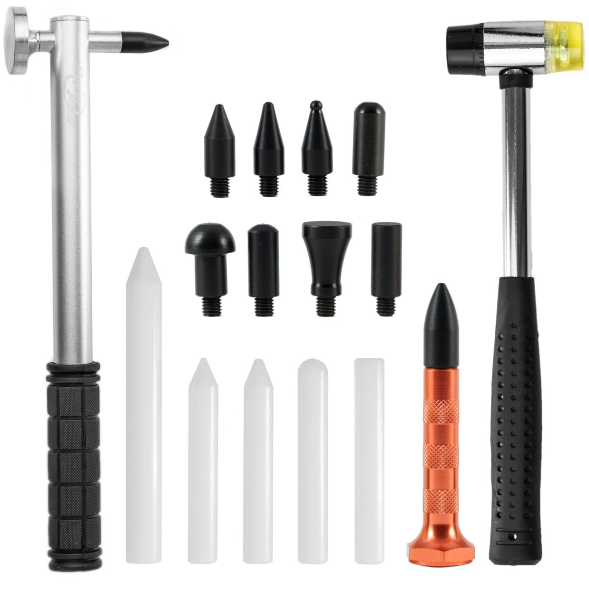 Zestaw Młotek Blacharski I Pdr + Pobijaki Usuwanie Wyciąganie Wgnieceń