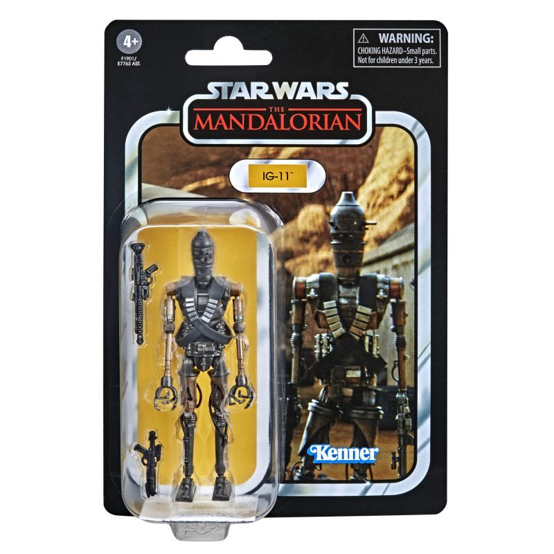 Hasbro Star Wars The Vintage Collection IG-11 zabawka, waga 9,5 cm Mandalorian figurka akcji, zabawki dla dzieci w wieku od 4 lat, wielokolorowa F1901