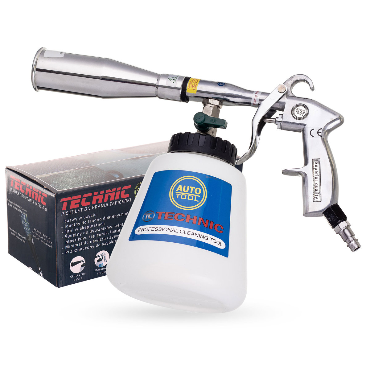 Pistolet Do Prania Tapicerki Samochodowej Tornado Metal Hcl-01-C