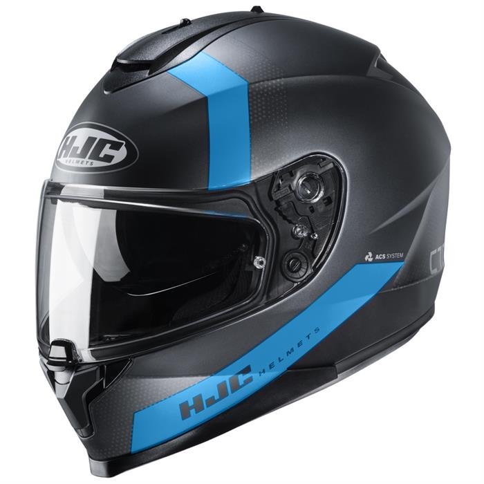 HJC Helmets Kask integralny, C70 Eura MC2SF, M czarny niebieski