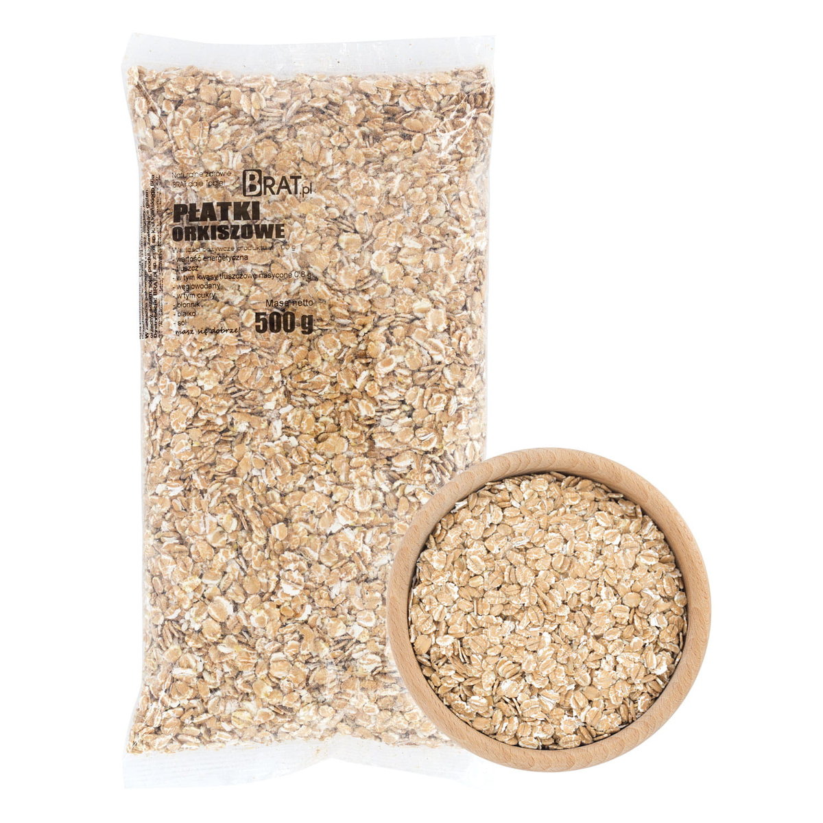 Płatki Orkiszowe 500G Naturalne Śniadanie Dieta