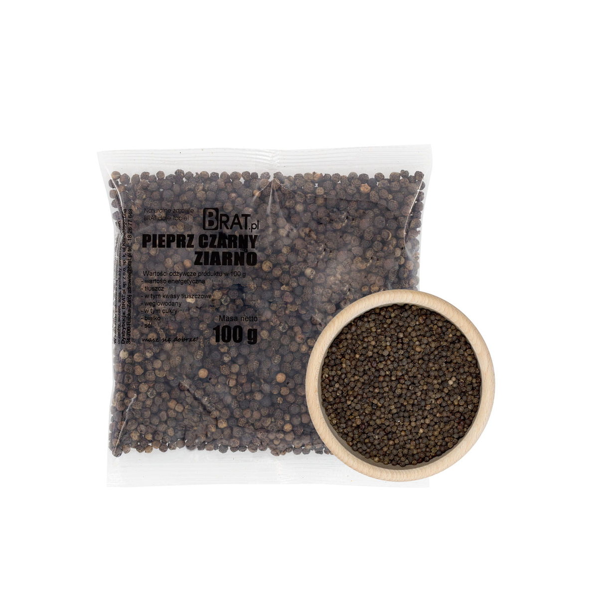 Pieprz Czarny Ziarno 100G Aromatyczna Przyprawa