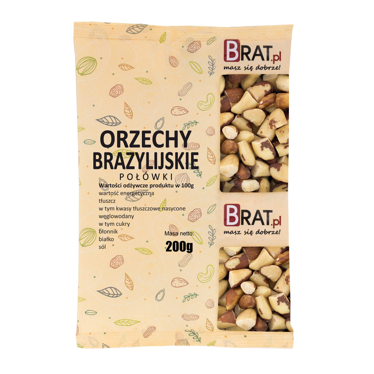 Orzechy Brazylijskie 200G Połówki Orzecha Jakość