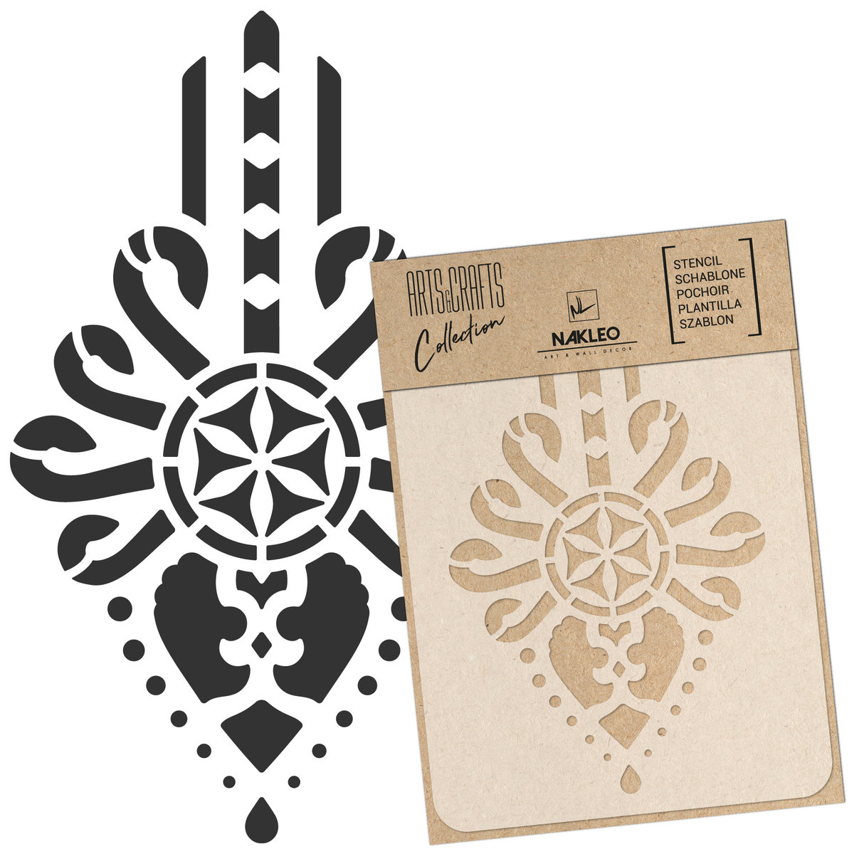 Szablon Scrapbooking Diy /A3/ Ornament Góralski #1