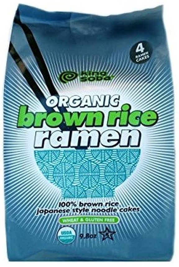 MAKARON RAMEN Z RYŻU BRĄZOWEGO W STYLU JAPOŃSKIM GNIAZDA BEZGLUTENOWY BIO 280 g - KING SOBA